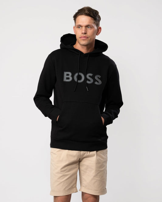BOSS Green BOSS Green Soody 1 Mens Pullover Hoodie with Logo Print