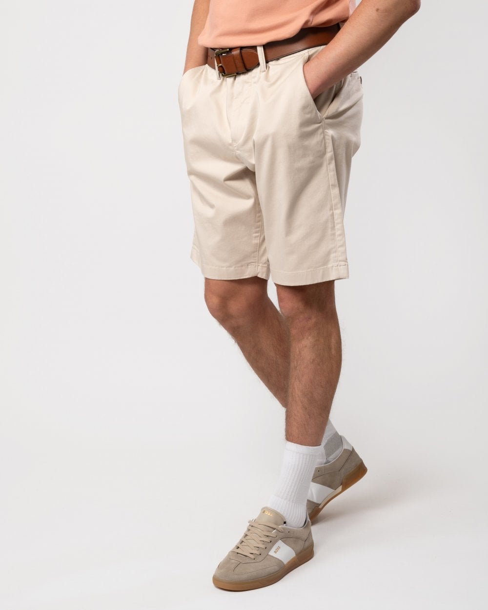 GANT Mens Relaxed Twill Shorts - 34 Putty