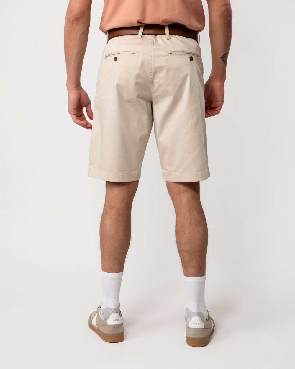 GANT Mens Relaxed Twill Shorts - 34 Putty