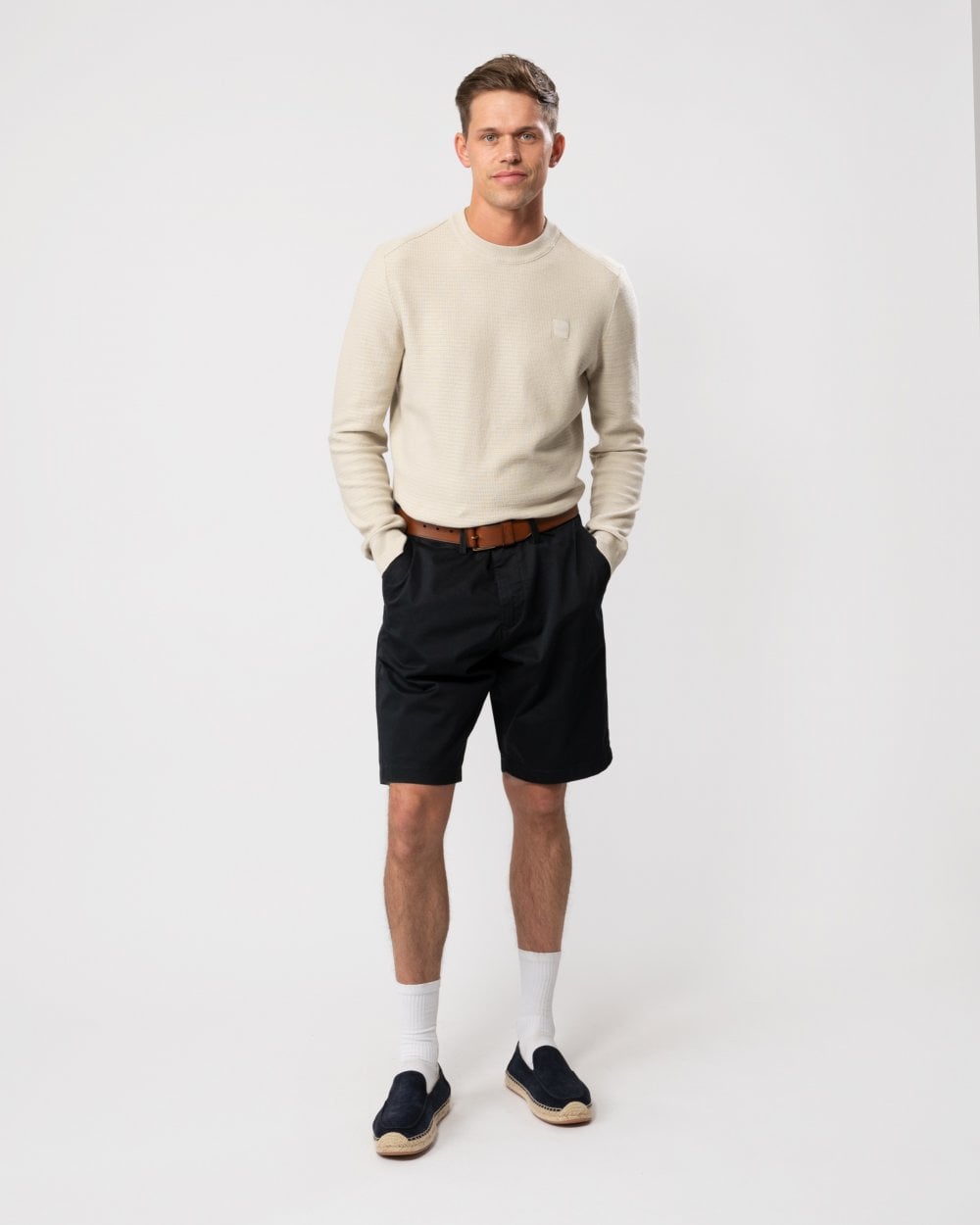 GANT Mens Relaxed Twill Shorts - 5 Black
