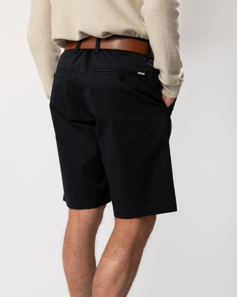 GANT Mens Relaxed Twill Shorts - 5 Black