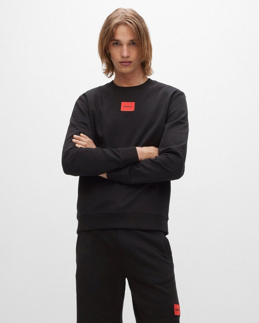 HUGO HUGO Diragol212 Label Logo Mens Sweatshirt NOS