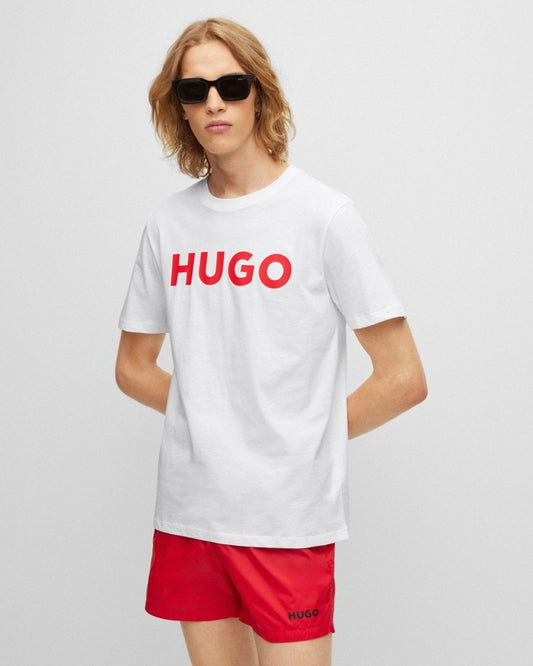 HUGO Dulivio Mens T-Shirt NOS - White 100