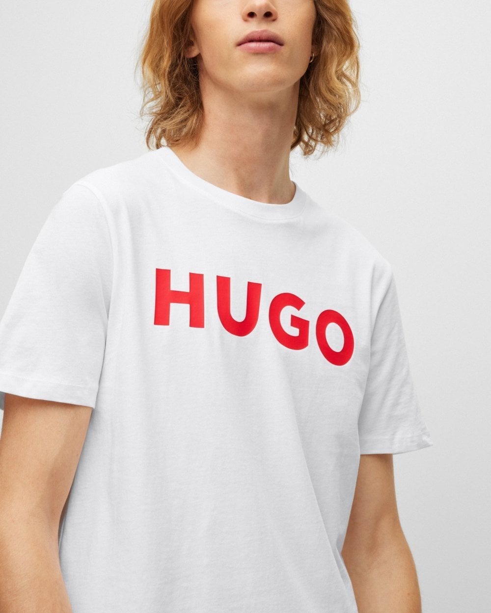 HUGO Dulivio Mens T-Shirt NOS - White 100