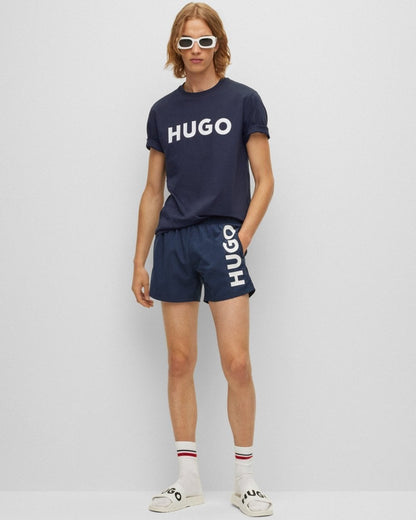 HUGO Dulivio Mens T-Shirt NOS - Dark Blue 405
