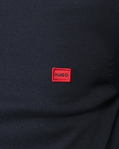 HUGO San Cassius Mens Crew Neck Sweater NOS - Navy 410