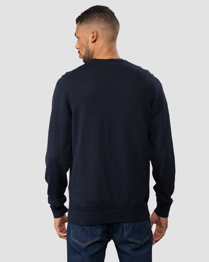 HUGO San Cassius Mens Crew Neck Sweater NOS - Navy 410