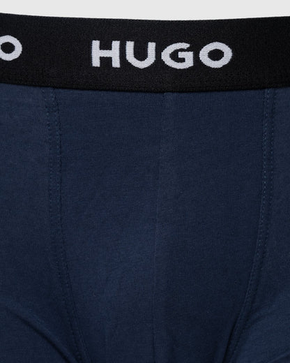 HUGO Triple Pack Mens Trunks - Navy 410