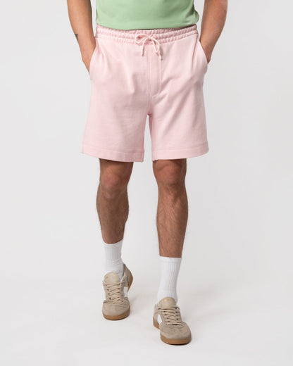 BOSS Orange Sewalk Mens Cotton-Terry Shorts With Logo Badge