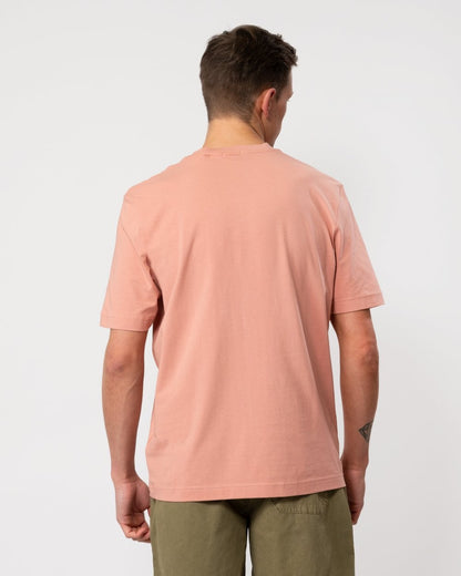 BOSS Orange TChup Mens Crew Neck Small Logo T-Shirt - Open Pink 695
