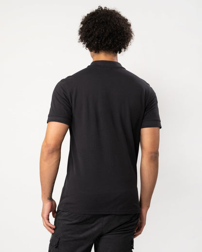 BOSS Orange Prime Mens Cotton-Piqué Polo Shirt with Logo Print NOS - Black 001