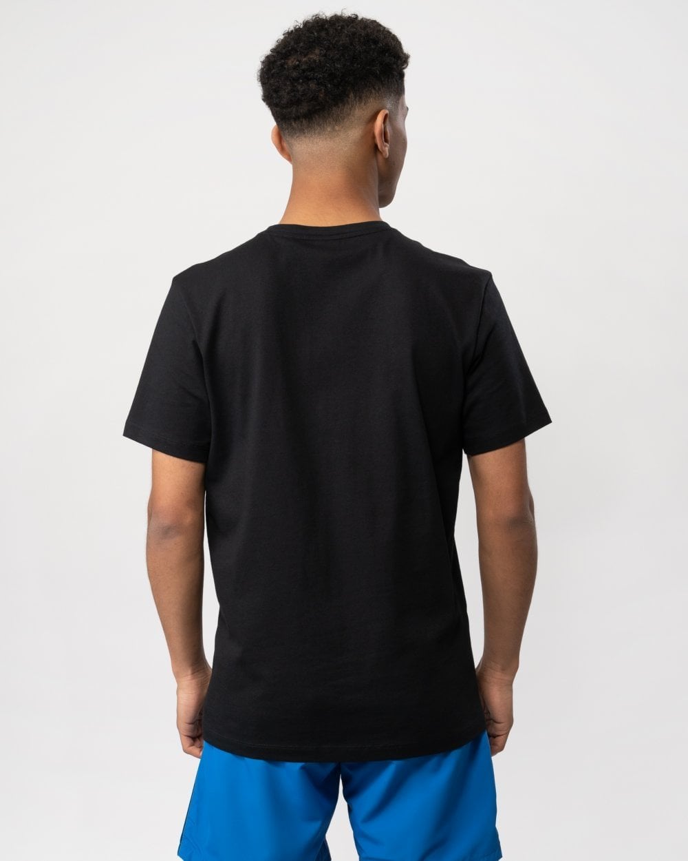 BOSS Orange Tales Mens Cotton-Jersey T-shirt With Logo Patch NOS - Black 001