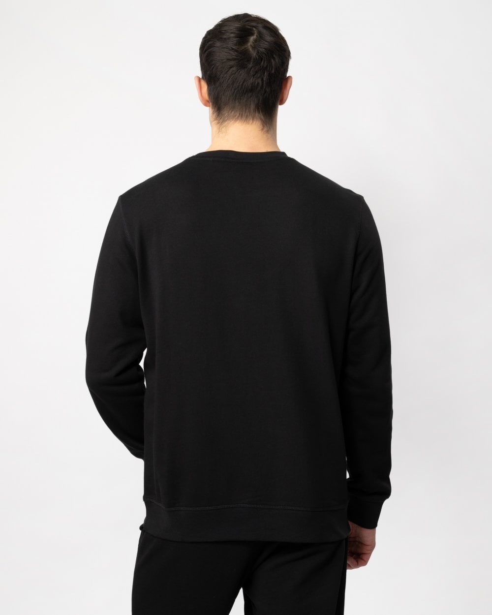 BOSS Orange Westart Mens Crew Neck Sweatshirt With Logo Patch NOS - Black 001