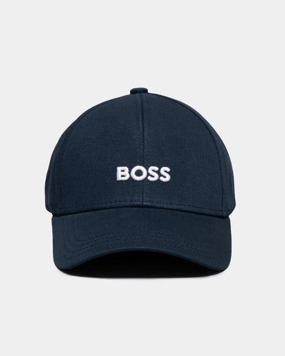 BOSS Orange Zed Mens Cotton-Twill Six-Panel Cap with Embroidered Logo NOS - Dark Blue 404
