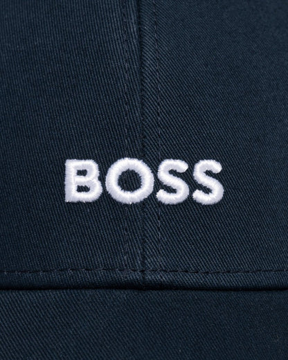 BOSS Orange Zed Mens Cotton-Twill Six-Panel Cap with Embroidered Logo NOS - Dark Blue 404
