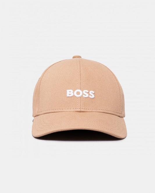 BOSS Orange Zed Mens Cotton-Twill Six-Panel Cap with Embroidered Logo NOS - Medium Beige 260