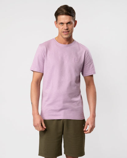 BOSS Orange Tales Mens Cotton-Jersey T-shirt With Logo Patch - Light/Pastel Purple 536