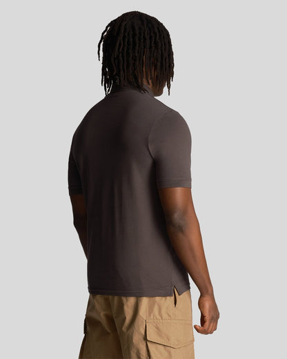 Lyle & Scott Embroidered Mens Polo Shirt - W635 Gunmetal