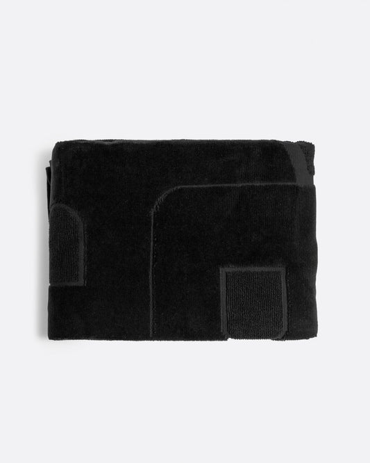 BOSS Orange Toni Cotton Beach Towel with Double Monogram