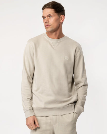 BOSS Orange Westart Mens Crew Neck Sweatshirt With Logo Patch
