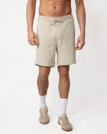 BOSS Orange Sewalk Mens Cotton-Terry Shorts With Logo Badge