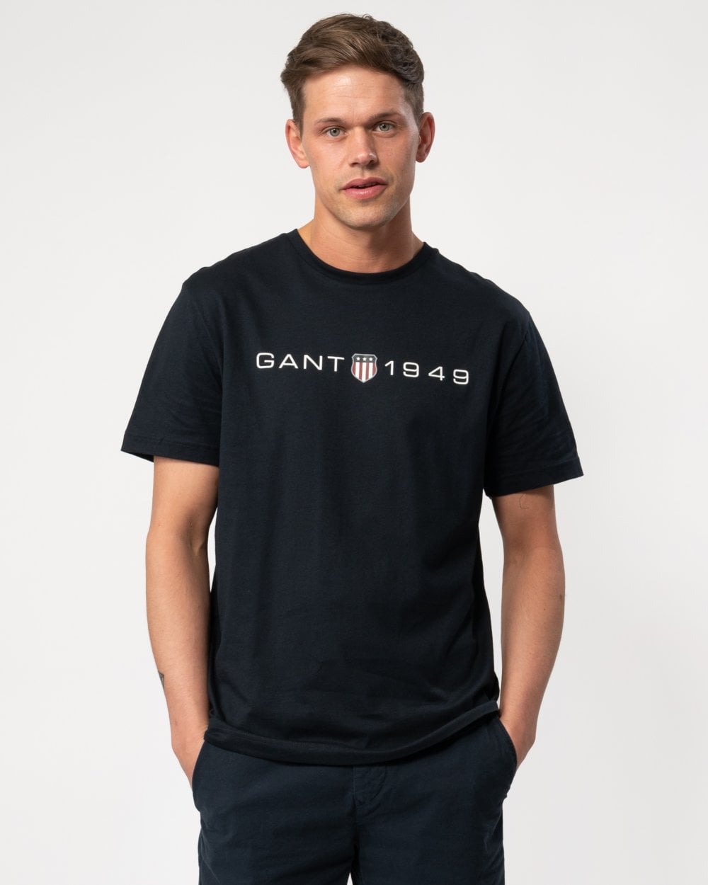 GANT Mens Printed Graphic Short Sleeve T-Shirt