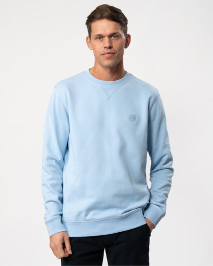 BOSS Orange Westart Mens Crew Neck Sweatshirt With Logo Patch