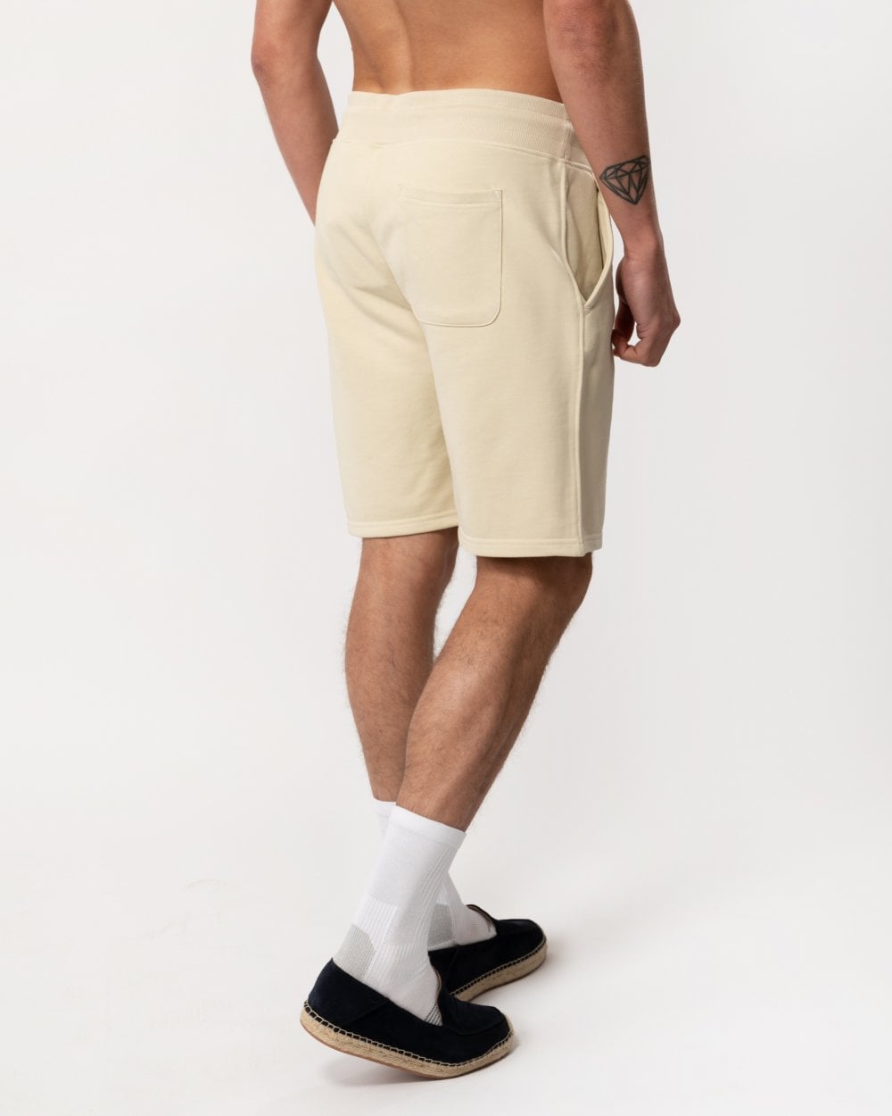 GANT Regular Fit Shield Logo Sweat Shorts - 239 Silky Beige