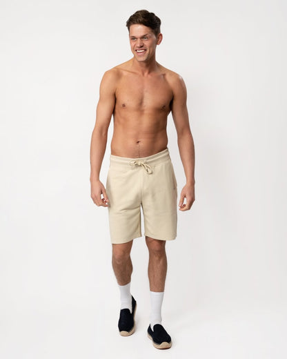 GANT Regular Fit Shield Logo Sweat Shorts - 239 Silky Beige