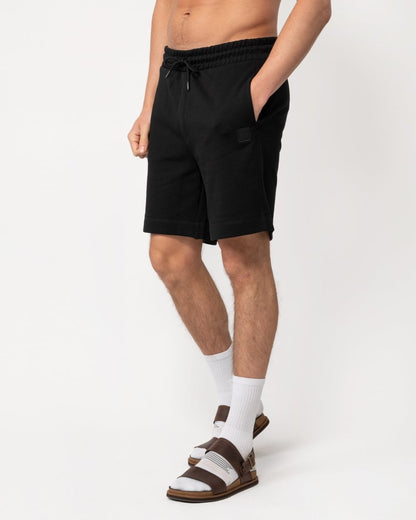 BOSS Orange Sewalk Mens Cotton-Terry Shorts With Logo Badge