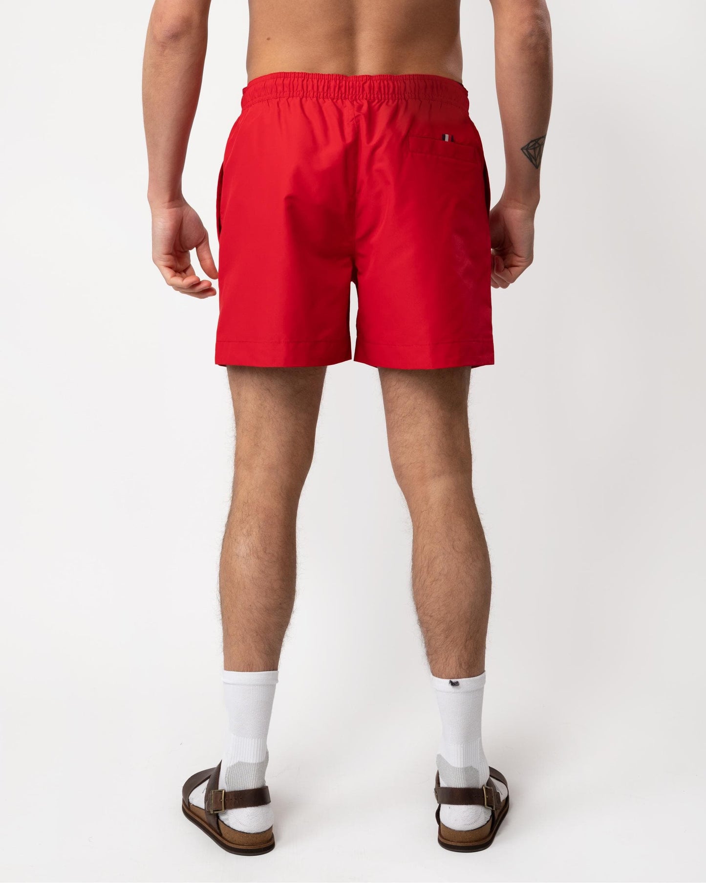 Tommy Hilfiger Medium Drawstring Mens Swim Shorts - Primary Red