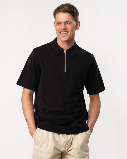 Paul Smith PS Paul Smith Mens Short Sleeve Zip Polo