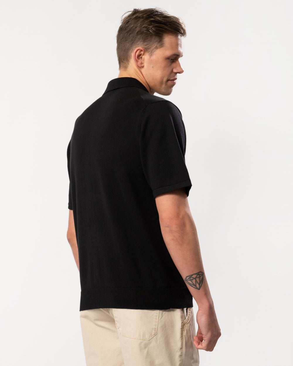 Paul Smith PS Paul Smith Mens Short Sleeve Zip Polo