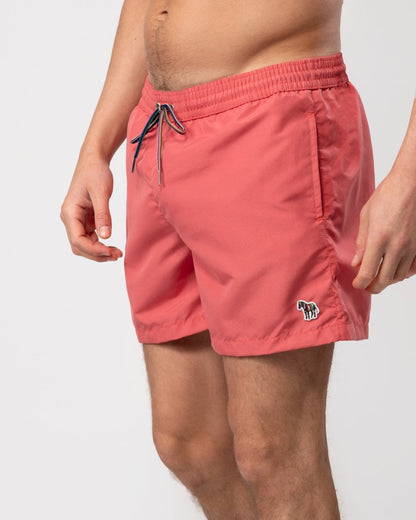 Paul Smith Mens Zebra Logo Swim Shorts - 23 Bubblegum/Raspberry