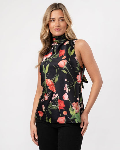 Ted Baker Raeven Womens Cowl Neck Sleeveless Top