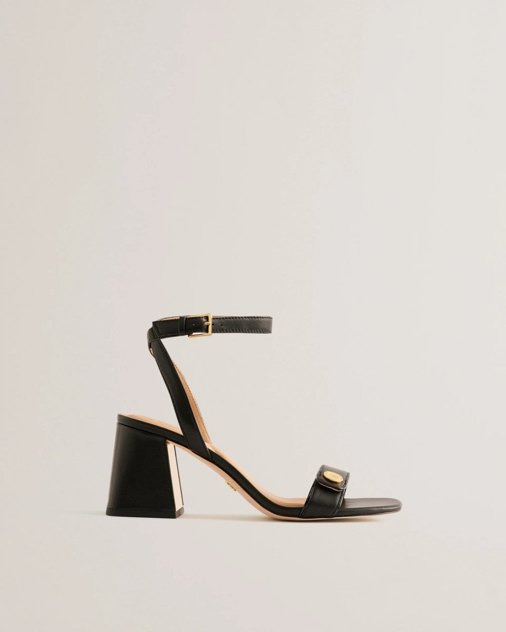 Ted Baker Milliiy Womens Block Heel Sandals with Coin Detail