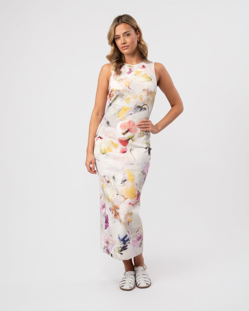 Ted Baker Lilyha Womens Printed Scuba Bodycon Dress