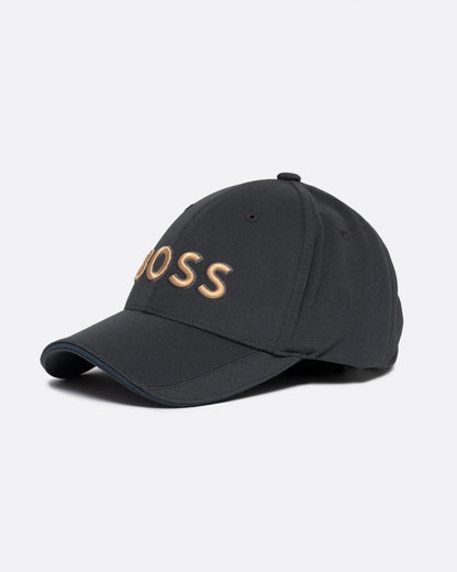 BOSS Green US-1 Mens Stretch-Piqué Cap With Embroidered 3D Logo