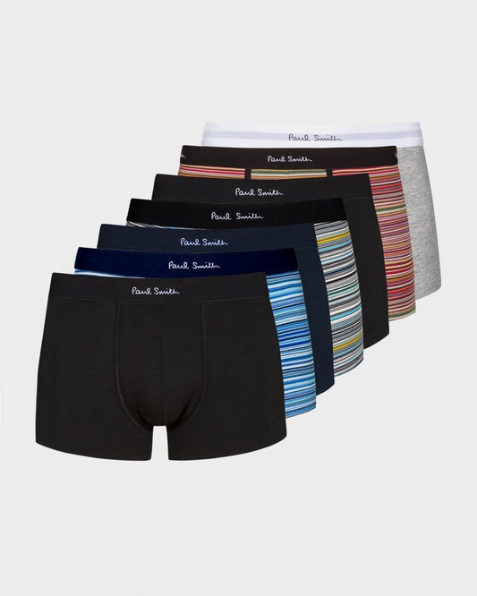 Paul Smith Paul Smith 7-Pack Mens Signature Stripe Mixed Trunks
