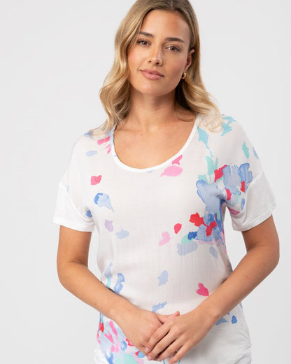 Joules Zoe Womens T-Shirt - Summer Floral