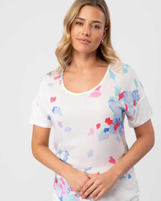 Joules Zoe Womens T-Shirt - Summer Floral