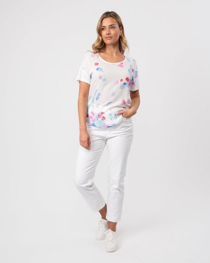 Joules Zoe Womens T-Shirt - Summer Floral
