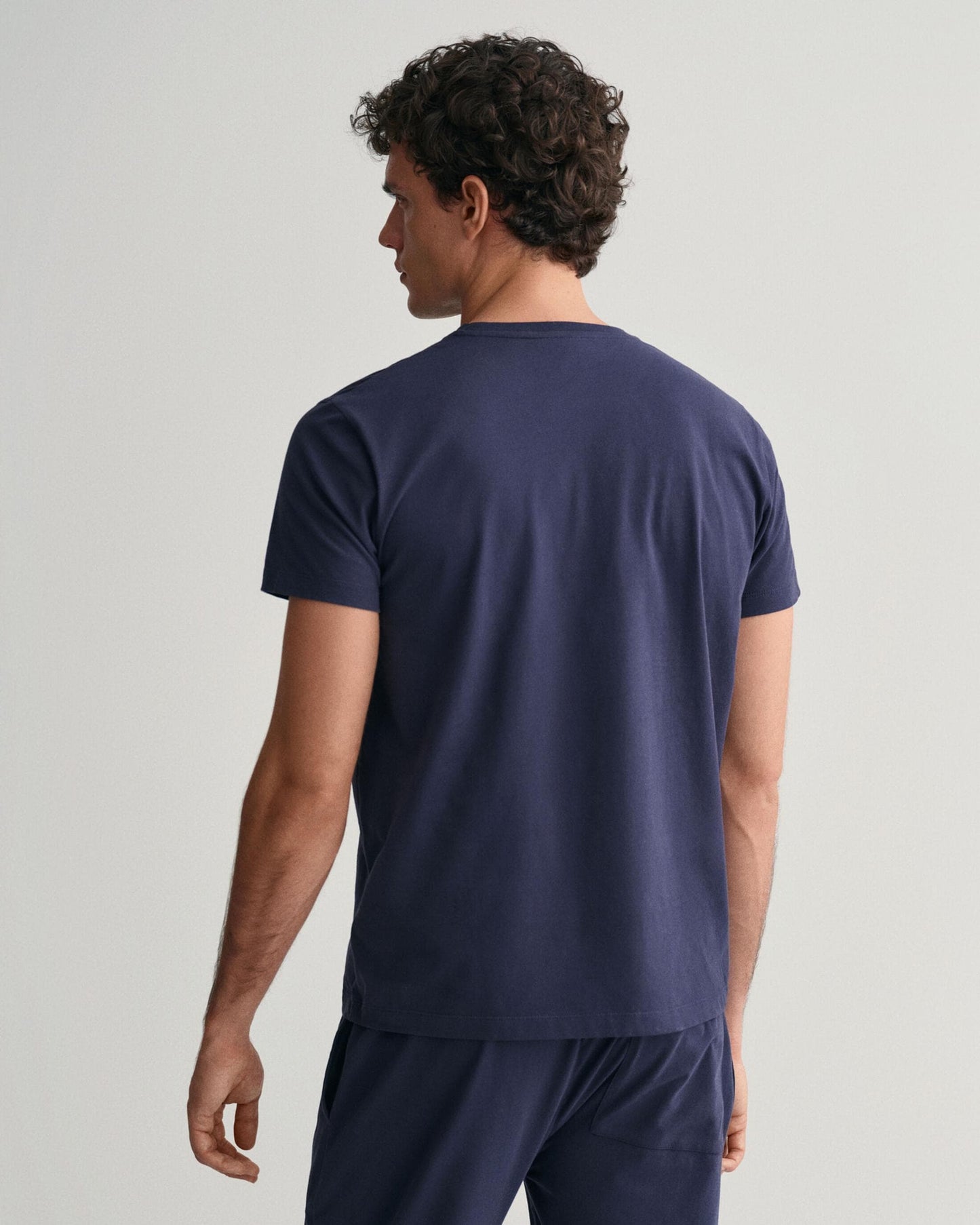 GANT Mens Shield Pyjama T-Shirt - 433 Evening Blue