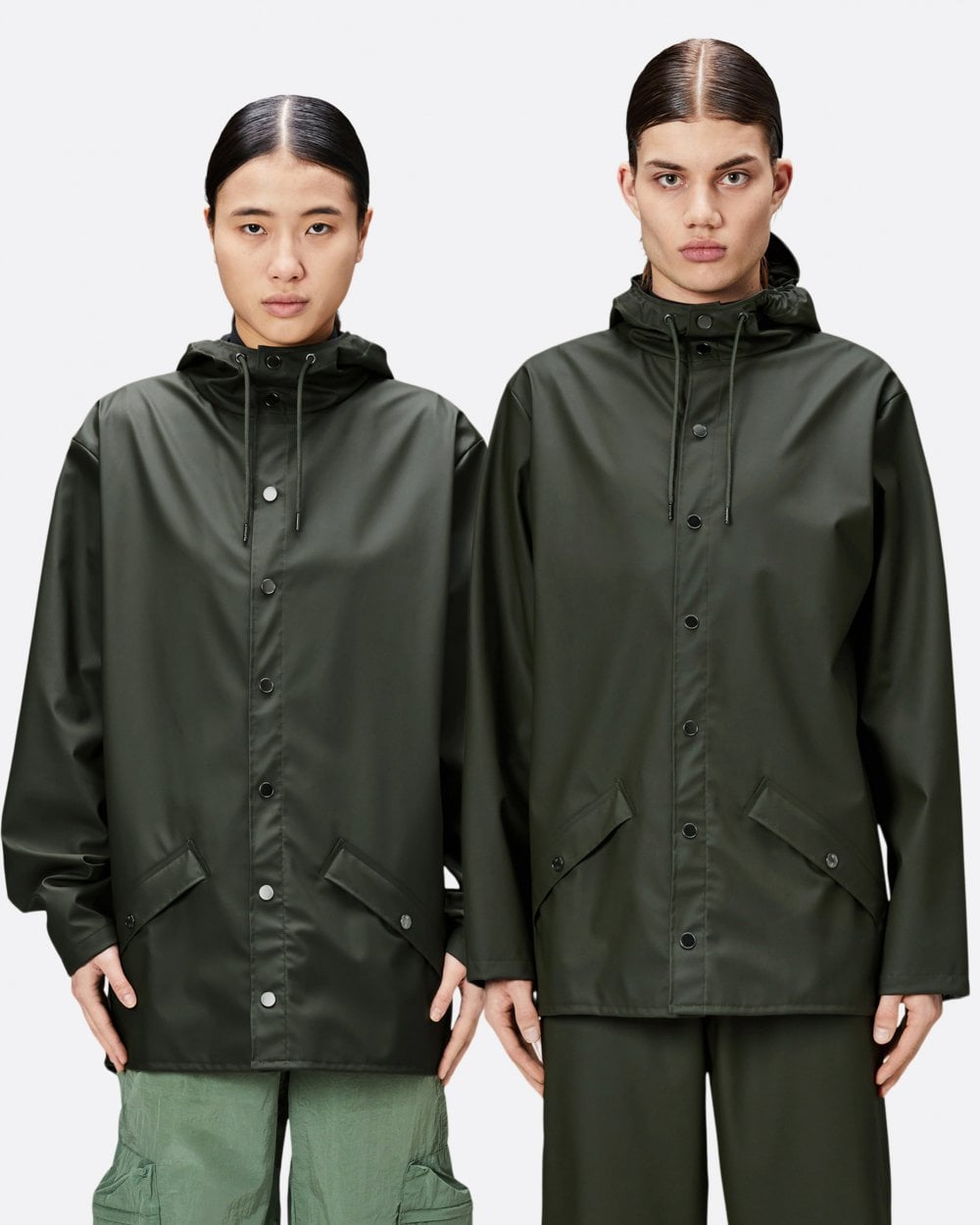Rains Unisex Jacket - 03 Green - CHO - Designer Unisex Rain Coats