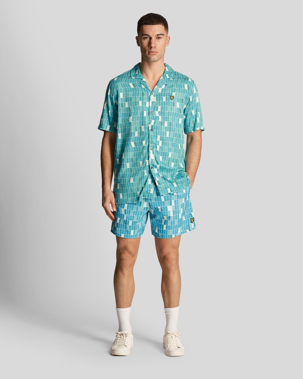 Lyle & Scott Pool Print Mens Swimshorts