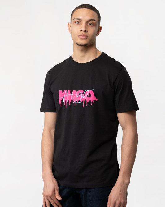 HUGO HUGO Dacation Mens Graphic Logo T-Shirt