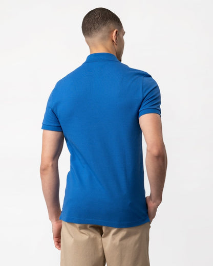 Lacoste Mens Original L.12.12 Slim Fit Petit Piqué Cotton Polo Shirt - Sapphire Blue IXW