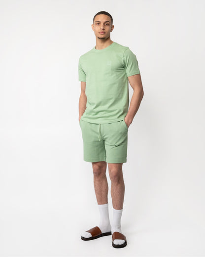 BOSS Orange Tales Mens Cotton-Jersey T-shirt With Logo Patch - Open Green 372