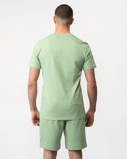 BOSS Orange Tales Mens Cotton-Jersey T-shirt With Logo Patch - Open Green 372