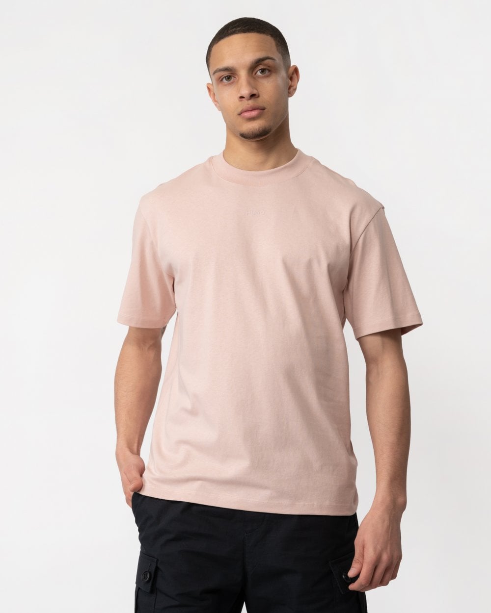 HUGO Dapolino Mens T-Shirt - Light/Pastel Pink 681
